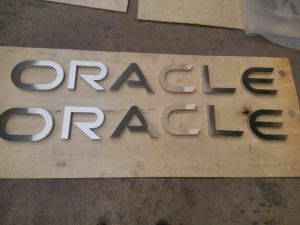 Non Illuminated Brushed Stainless Steel Letter Sign