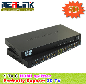 3D HDMI Splitter 1X8 (1080P, YL0108)